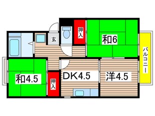 ソフィール中西の物件間取画像